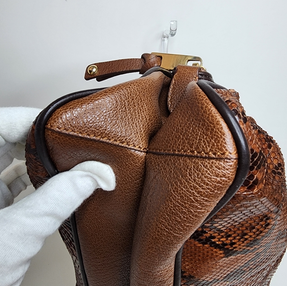 Marc Jacobs Python Capra Shoulder Bag - Picture 15 of 16